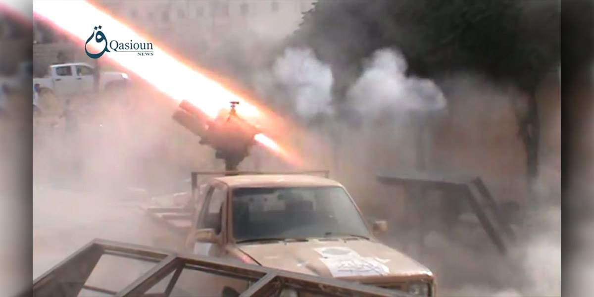 Rockets launched by the Sham Legion - Photo: Wikipedia / Qasioun News Agenc