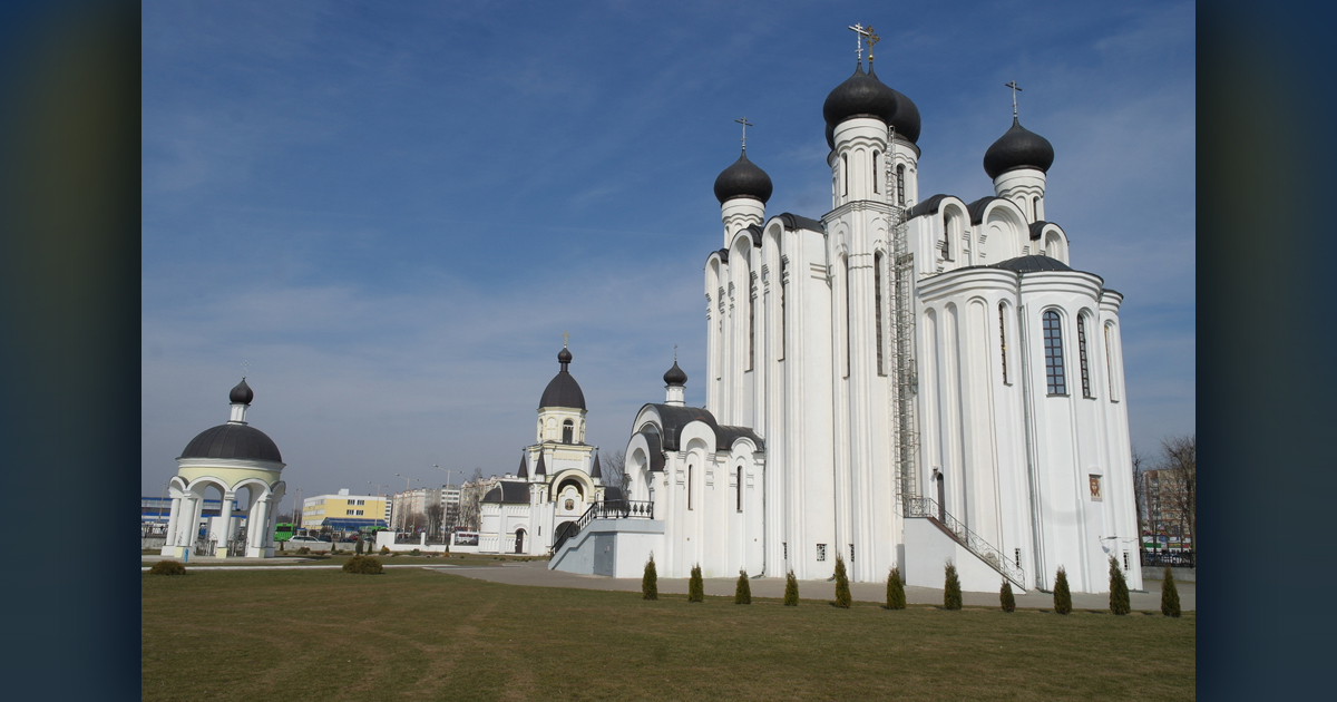 Saint Alexander Nevsky Orthodox Church in Baranovichi city.